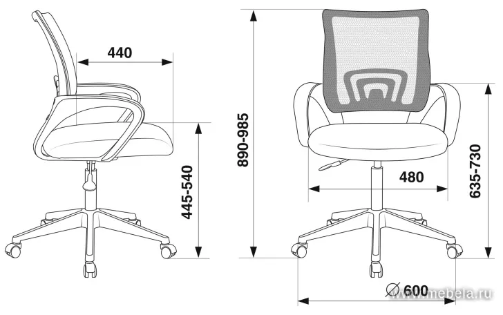 кресло офисное CH-695NLT