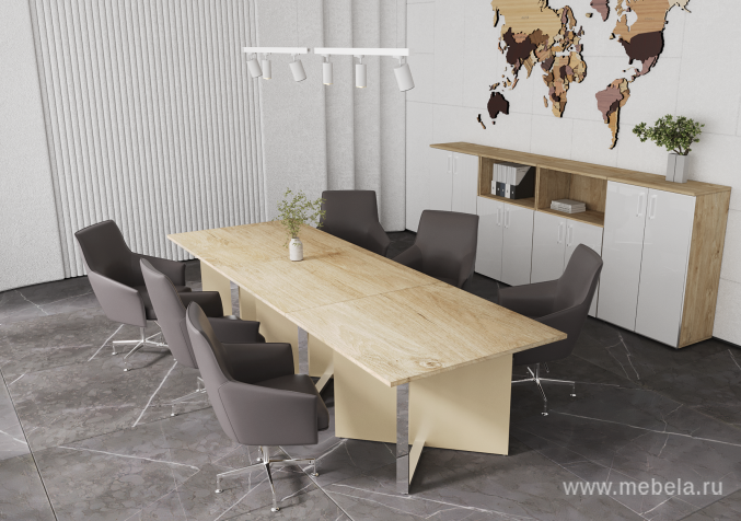 столы Шифт Хром Тиквуд